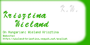 krisztina wieland business card